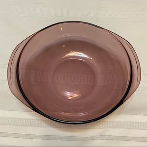 PYREX- Cranberry Casserole Dish - No Chips Or Cracks - EUC